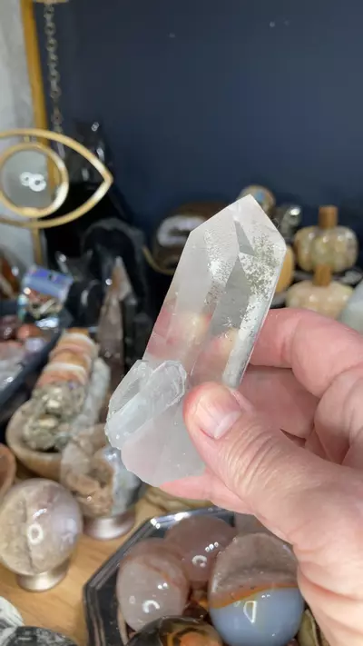 plant/Lemurian quartz w/ small garden-0-thumbnail