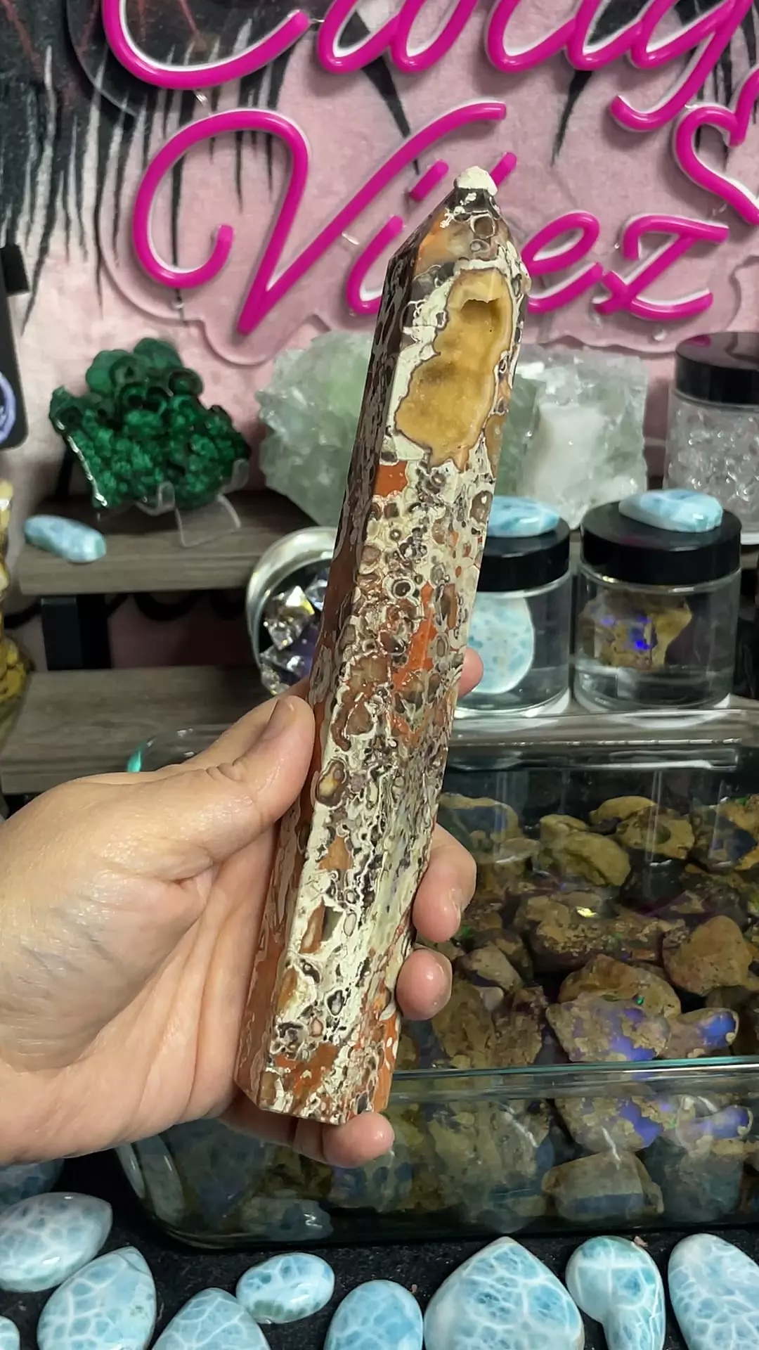 plant/Money Agate Tower #2-0