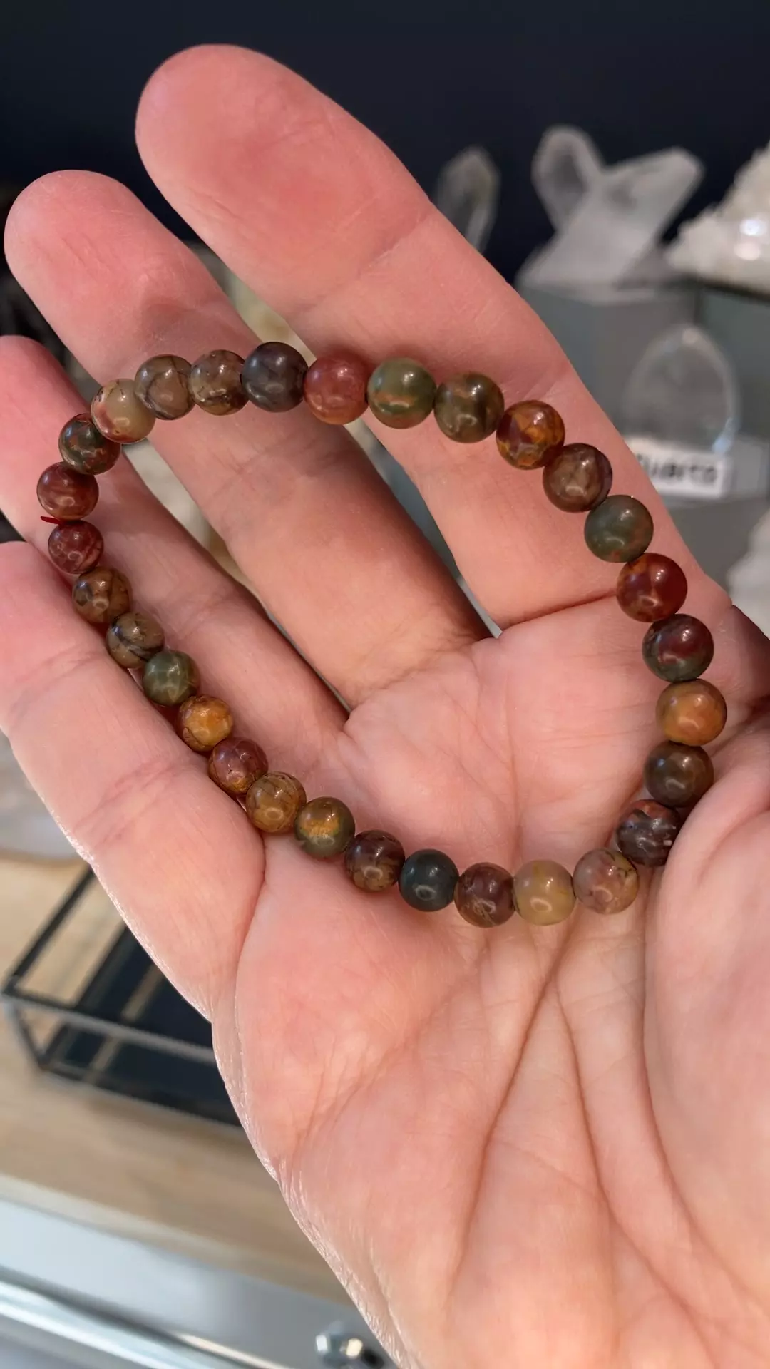 plant/Picture jasper bracelet-0