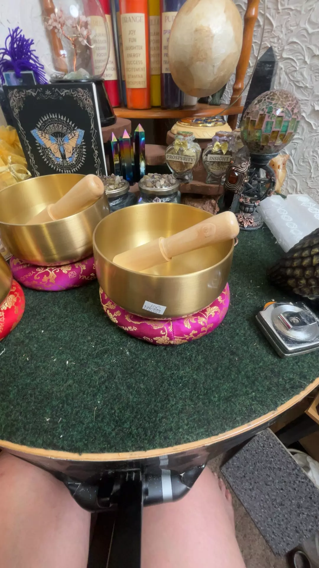 plant/High-quality brass 6 inch singing bowl #1-0