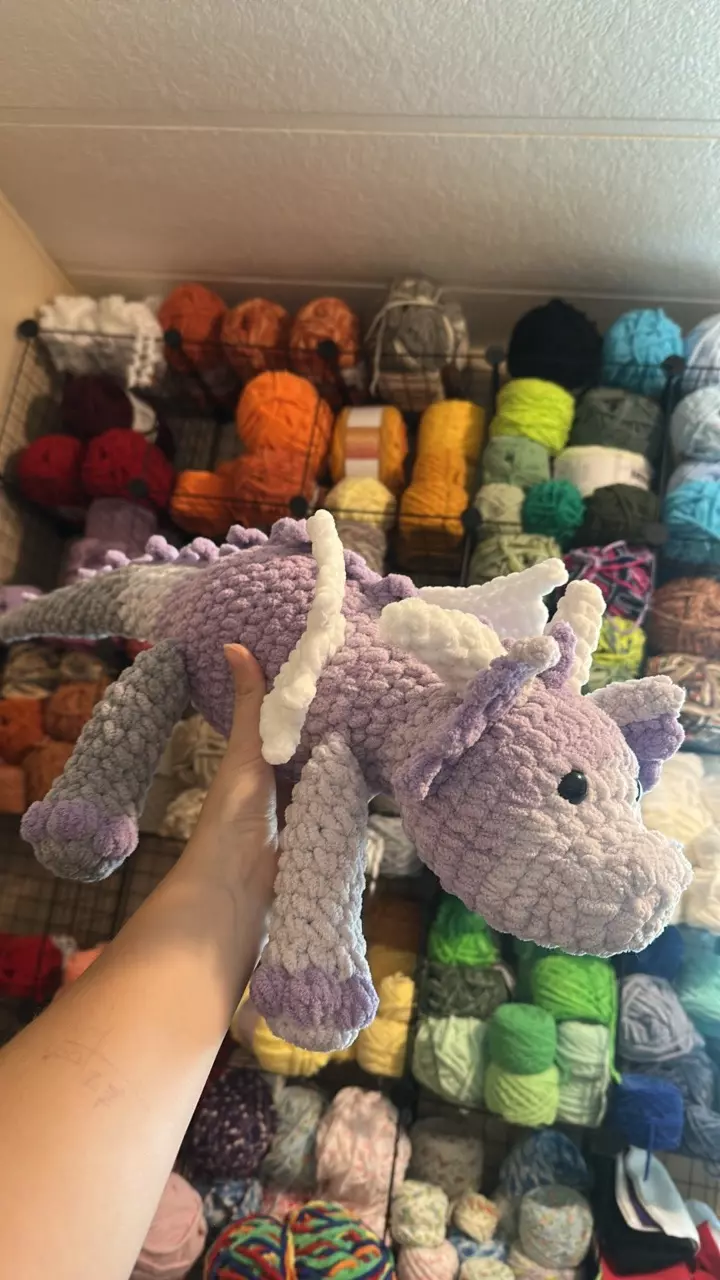 plant/🐉💜🩷Large Dragon Plushie-0