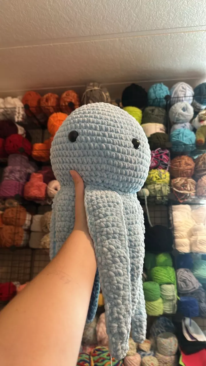 plant/💙🐙Large Octopus Handmade Plushie-0