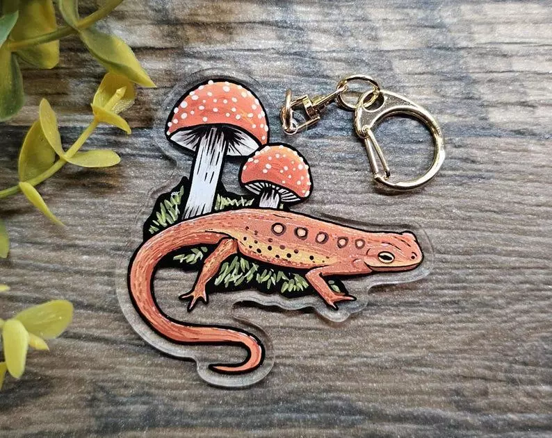 plant/Newt Acrylic Keychain-0