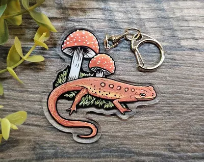 plant/Newt Acrylic Keychain-0-thumbnail