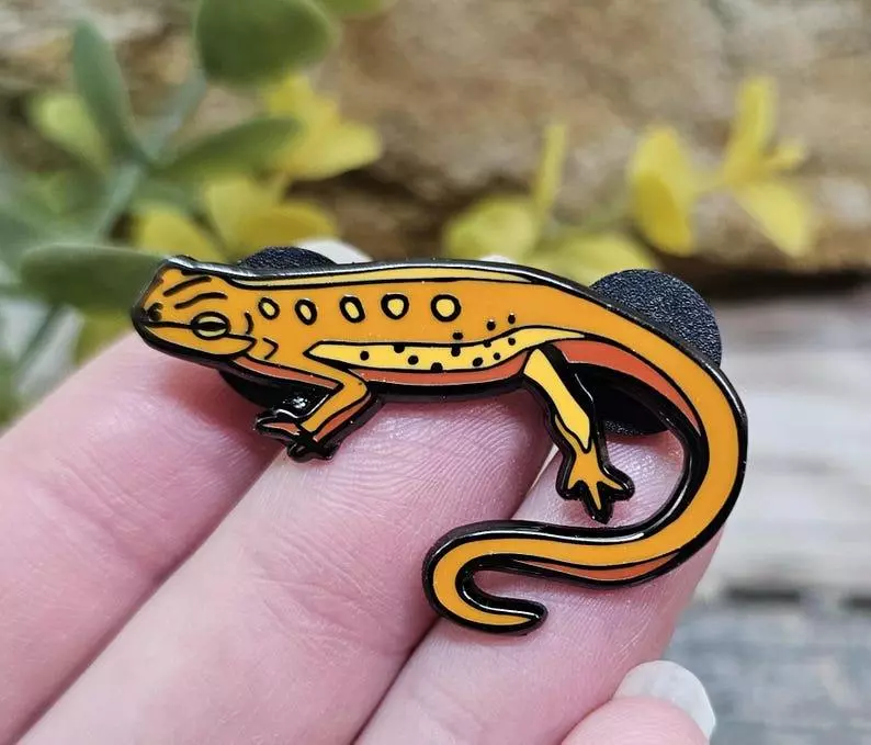 plant/Newt Enamel Pin-0
