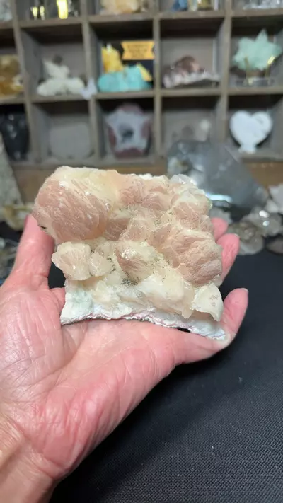 plant/Stillbite w hematite & green apoph-0-thumbnail