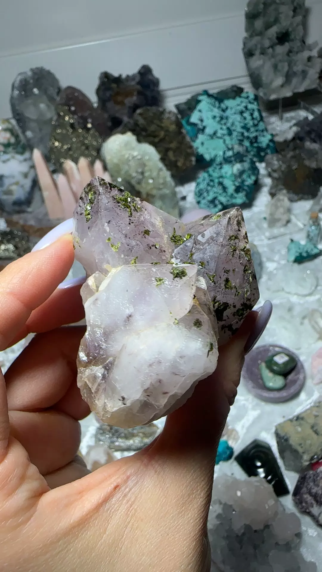 plant/Amethyst epidote-0