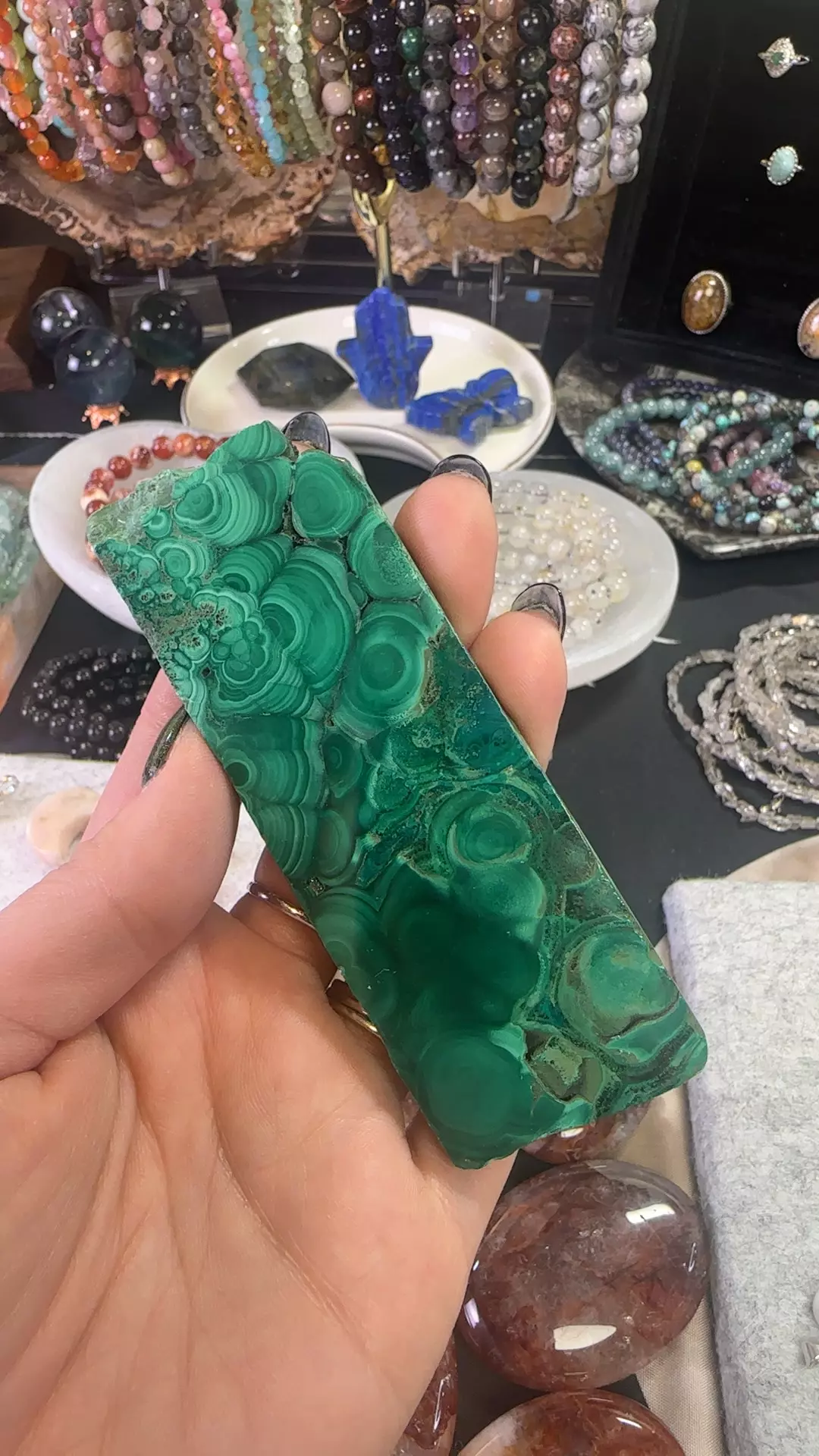 plant/malachite slab-0