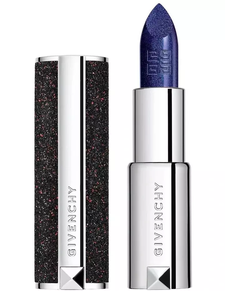 plant/Limited Edition Le Rouge Night Noir Lipstick 04 Blue NWOB $48msrp-1