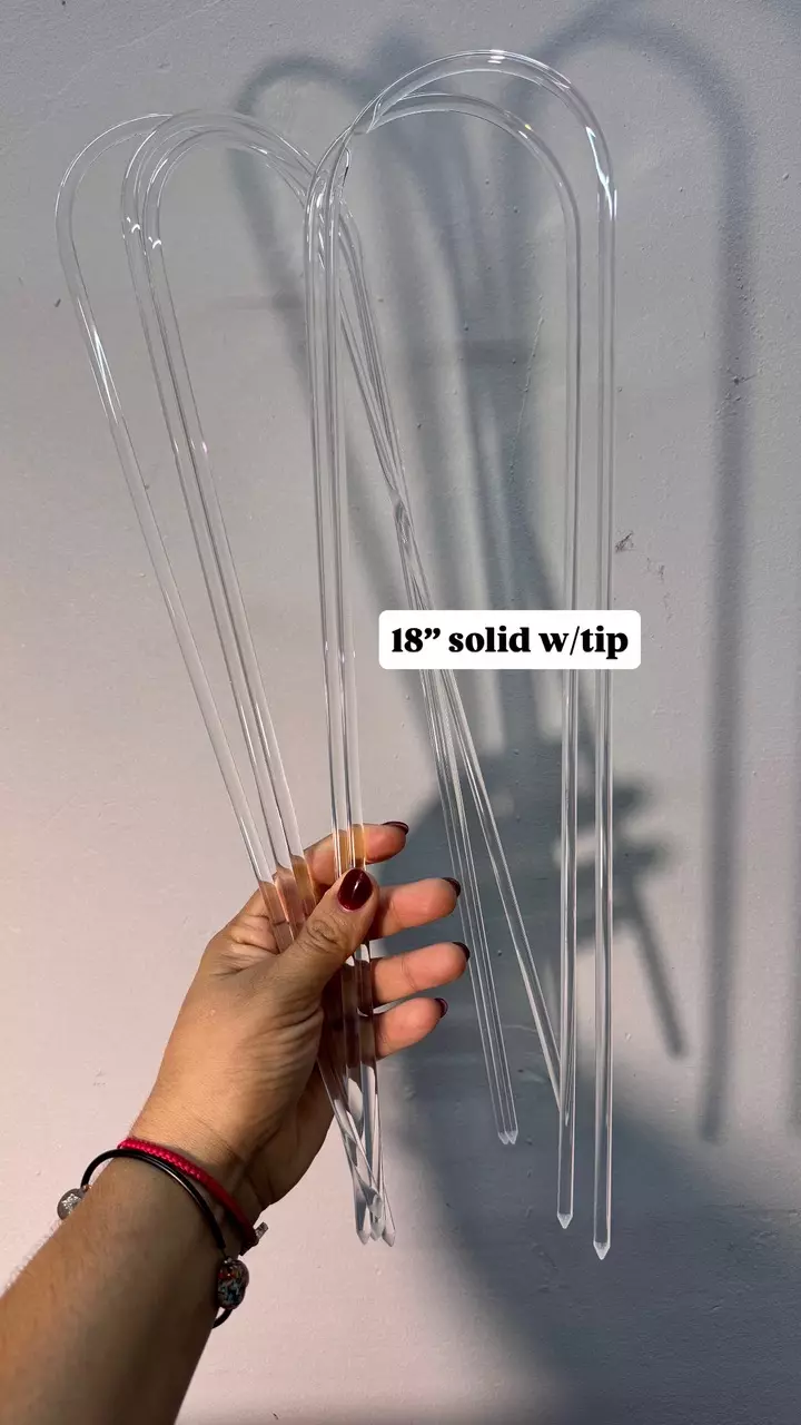 free_shipping/15” 5 pk trellis solid acrylic pointy tip (ADD ON)-0