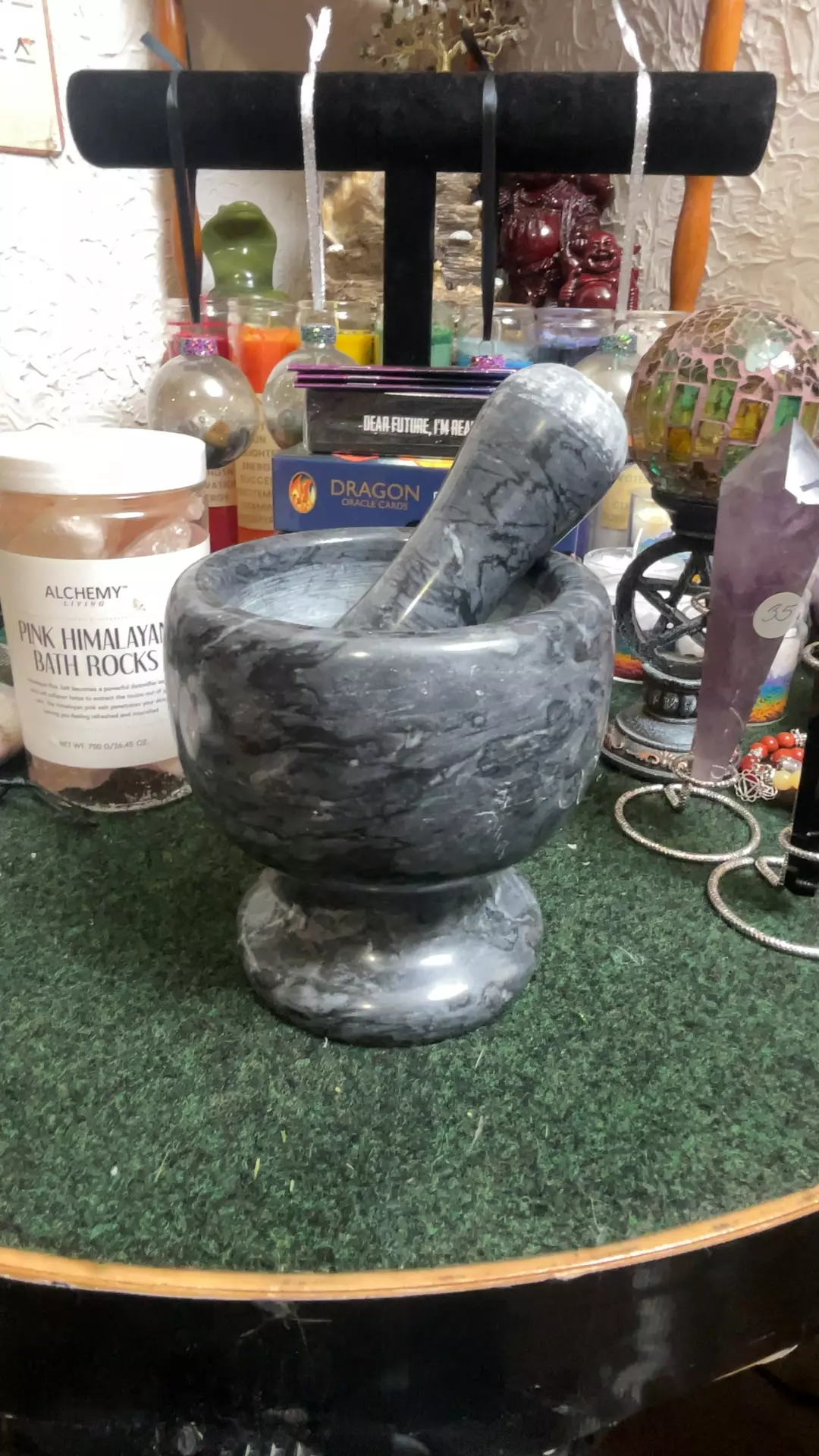 plant/Black Onyx, mortar and pestol-0