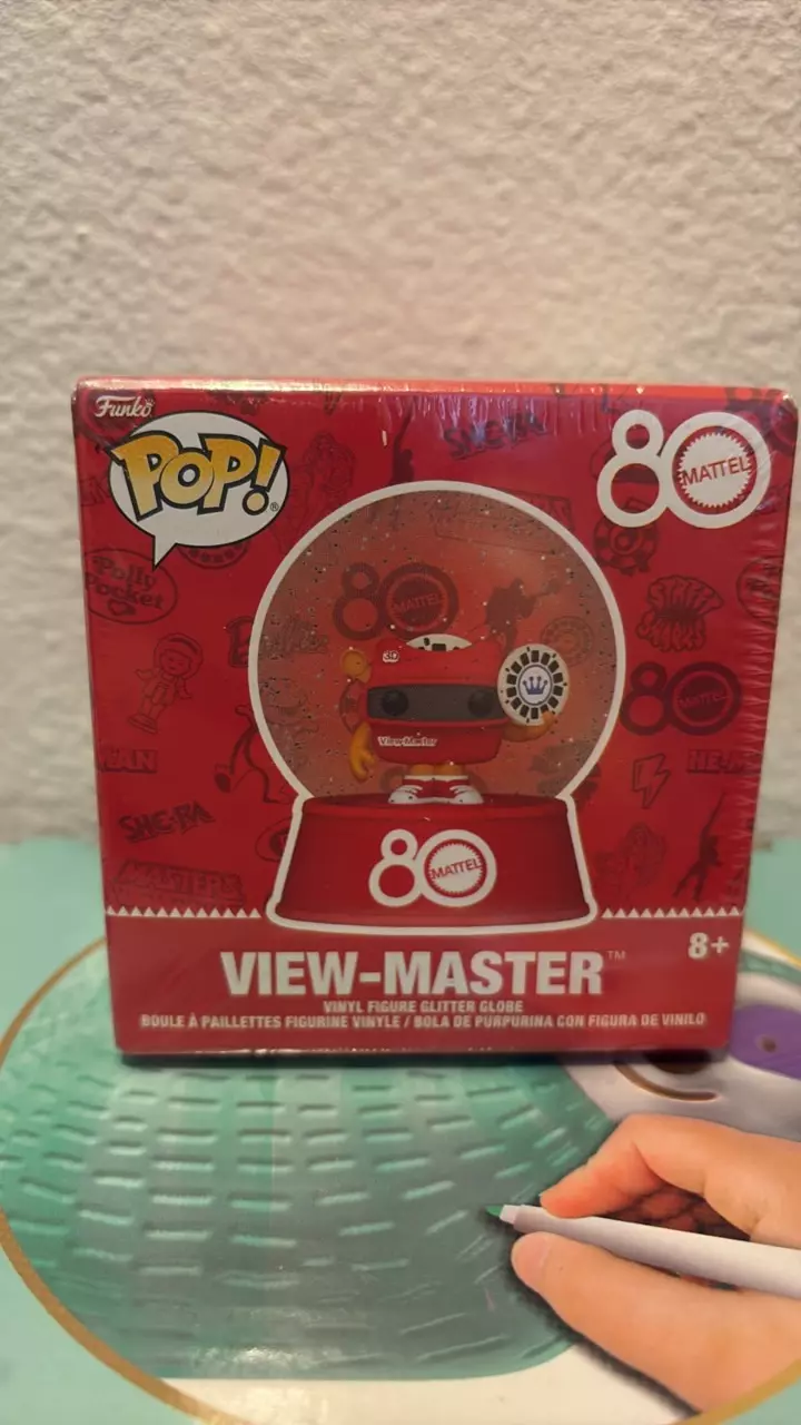 plant/Funko Mattel 80th Anniversary view FINDER Mini Glitter Globe-0