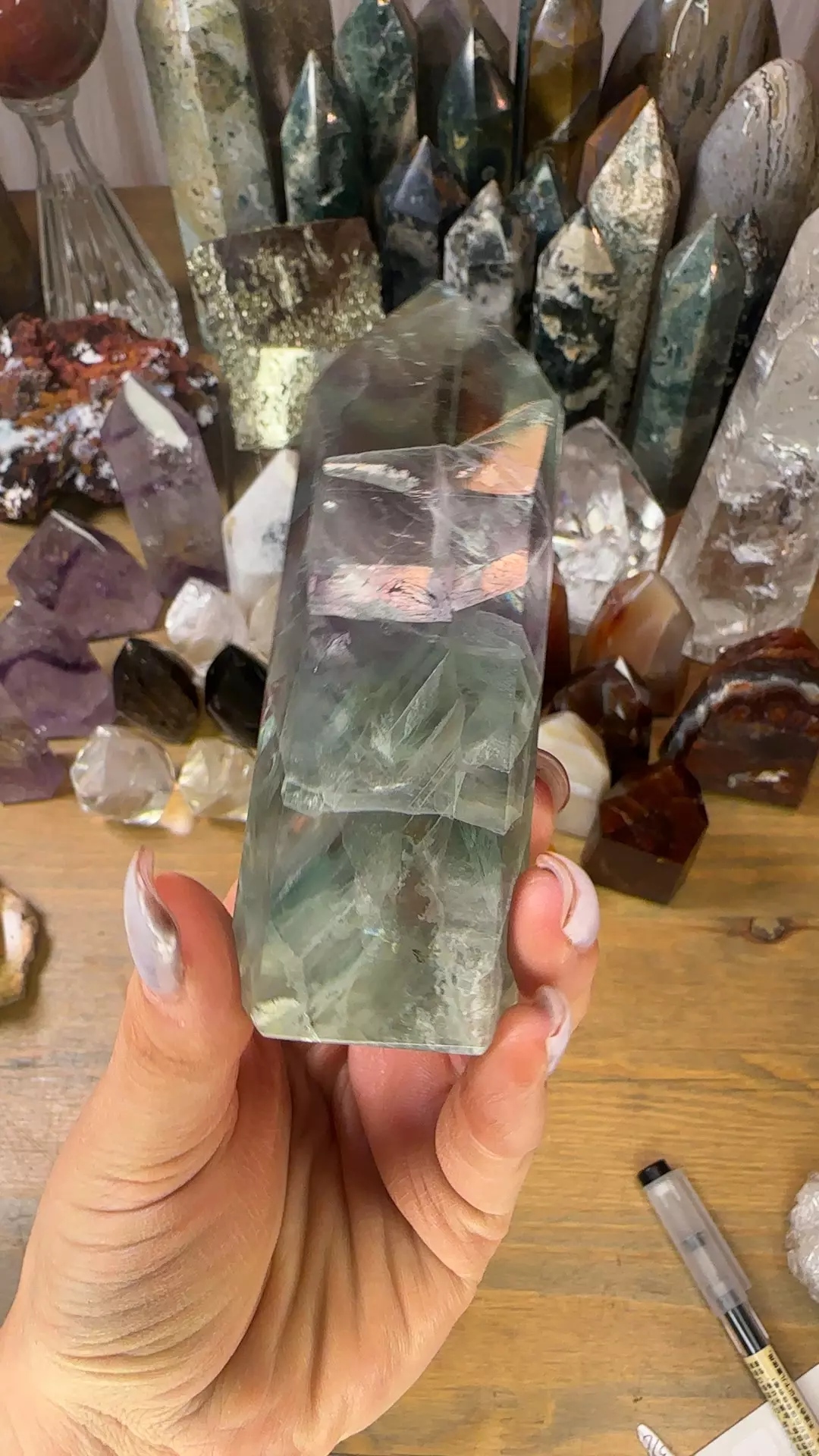 plant/Hq Brazilian fluorite-0
