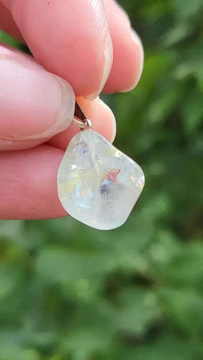 plant/Quartz with rainbow pendant-2-thumbnail