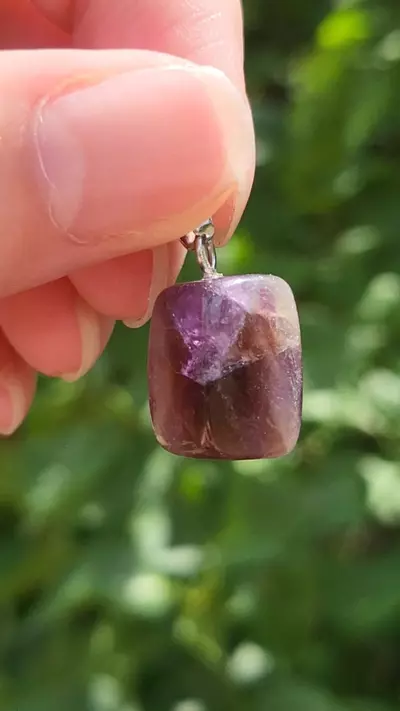 plant/Amethyst and smoky pendant-1-thumbnail