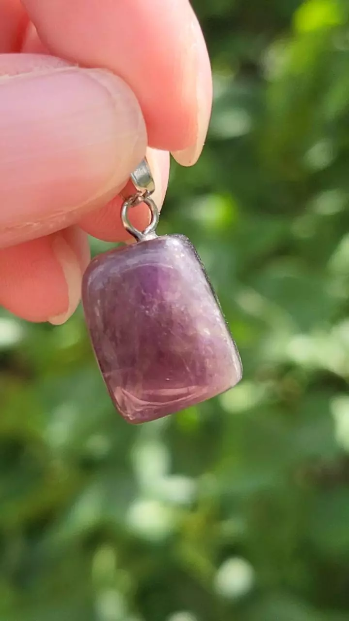 plant/Amethyst and smoky pendant-0