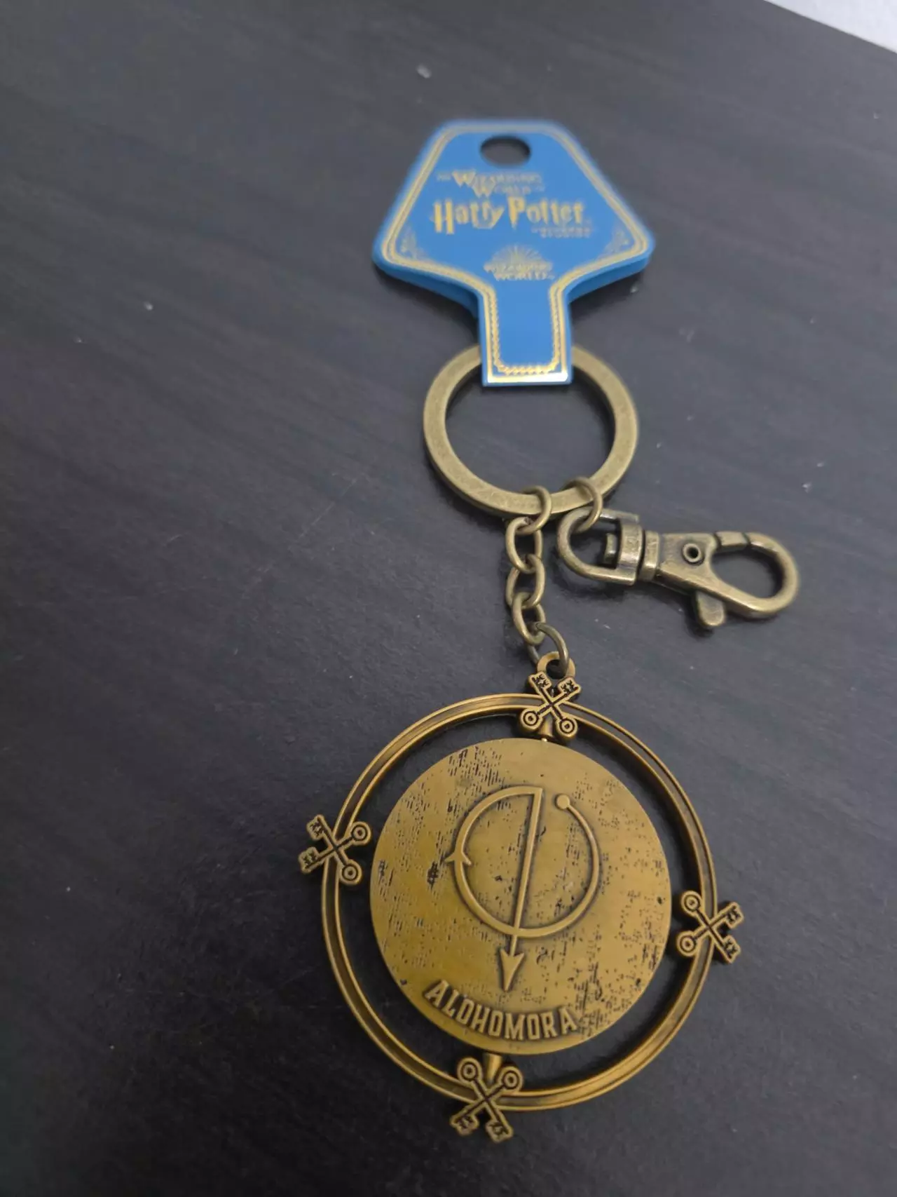 plant/Universal Stuidios Orlando Harry Potter Alohomora Spinning Keychain-0