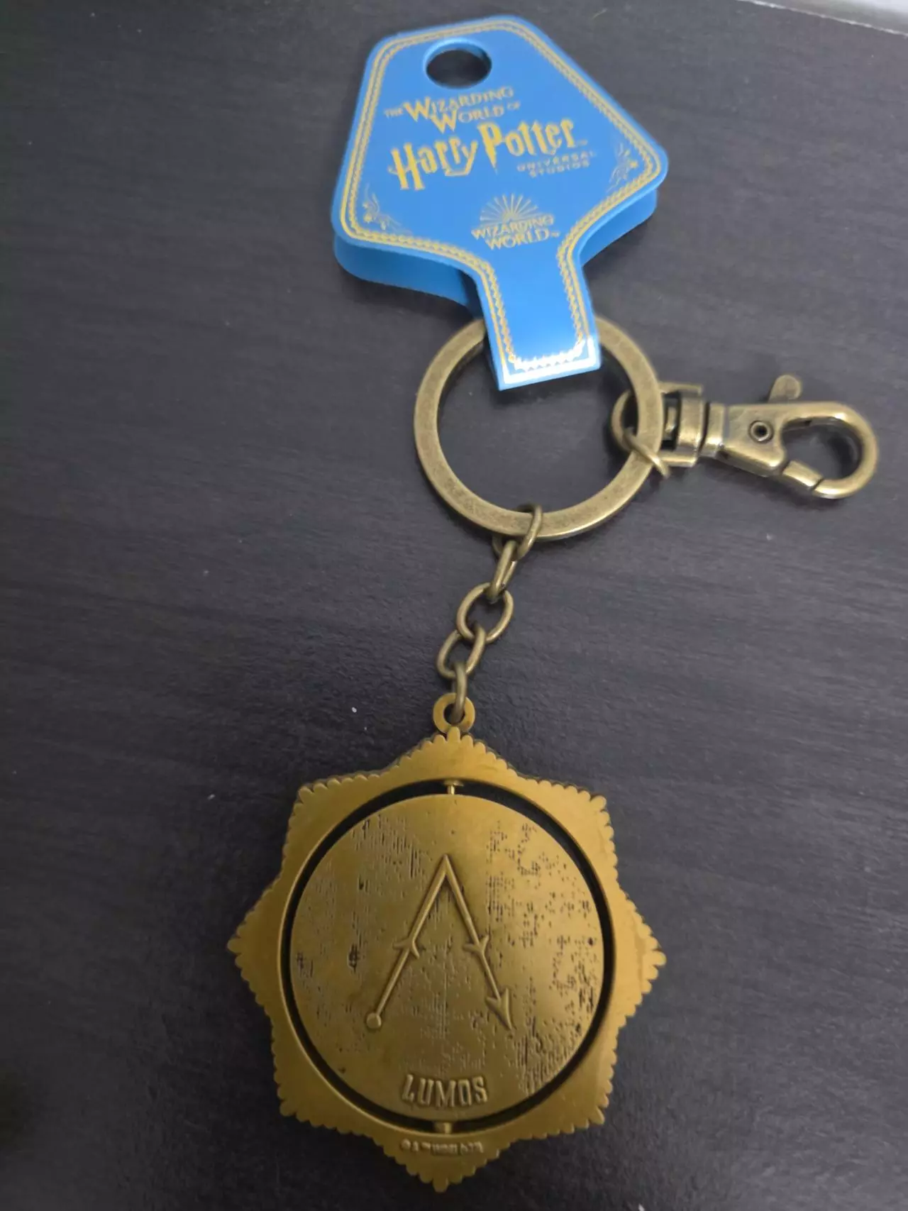 plant/Universal Stuidios Orlando Harry Potter Lumos Spinning Keychain-0