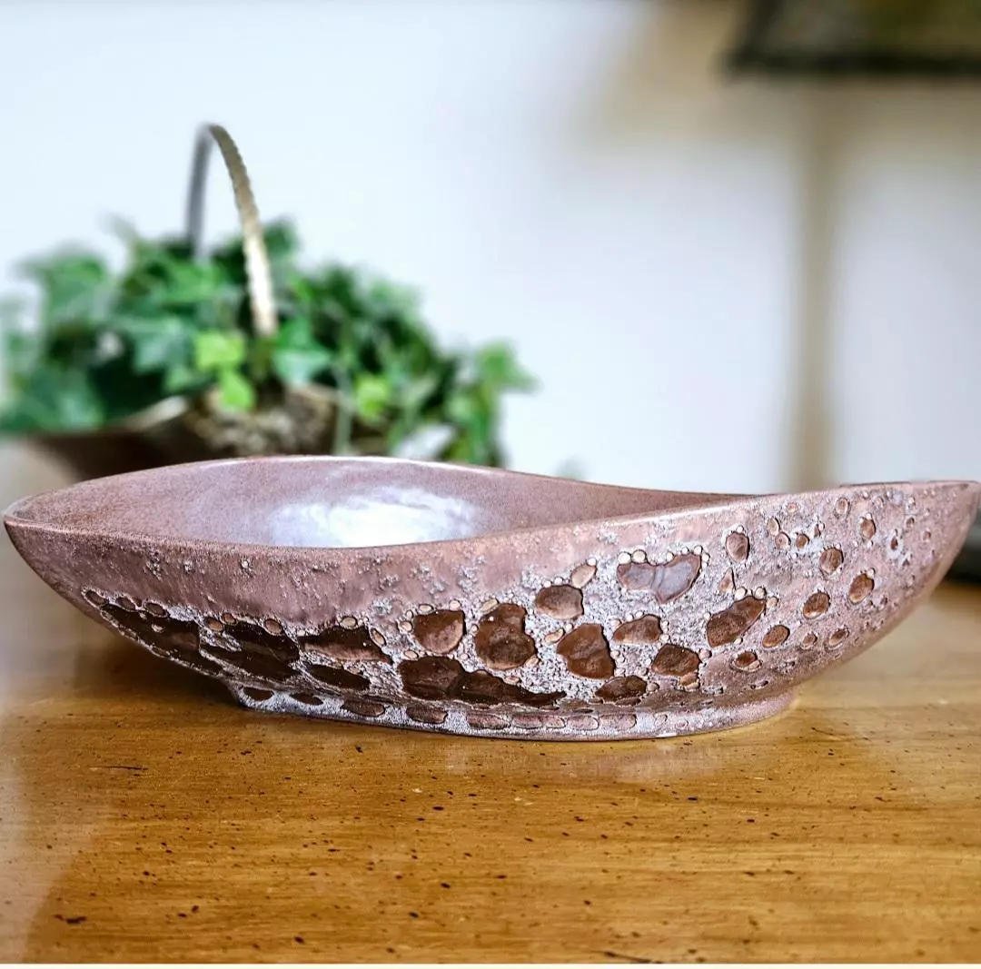 plant/Synar Ceramics Lava Glaze Shallow Planter-1