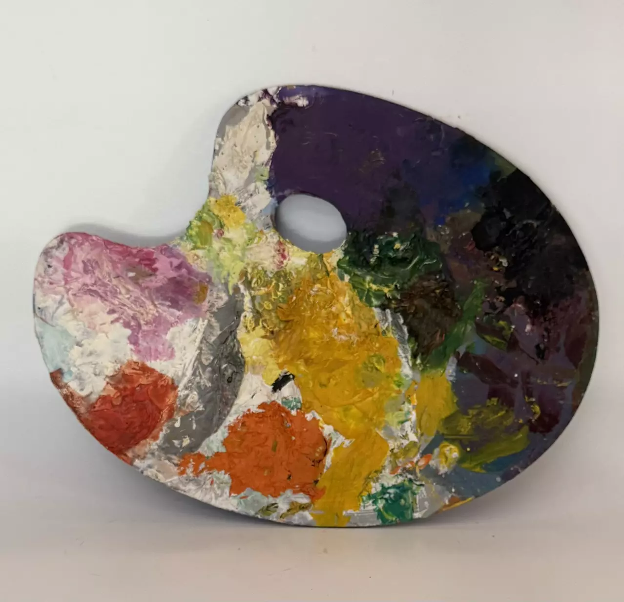 plant/Vintage Artist’s Painter’s Palette – Sourced in Avignon, France-0