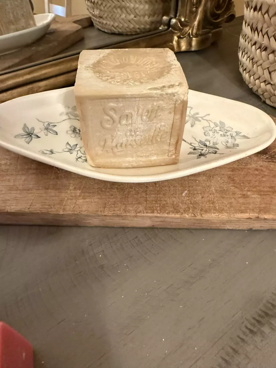 plant/Authentic Savon de Marseille – 400g White Soap Cube – Dry Aged-2