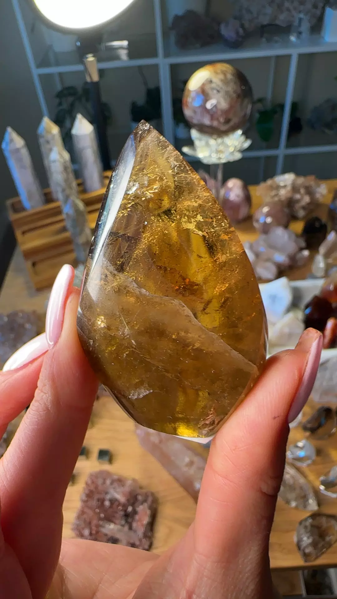 plant/Extra quality honey citrine flame-0