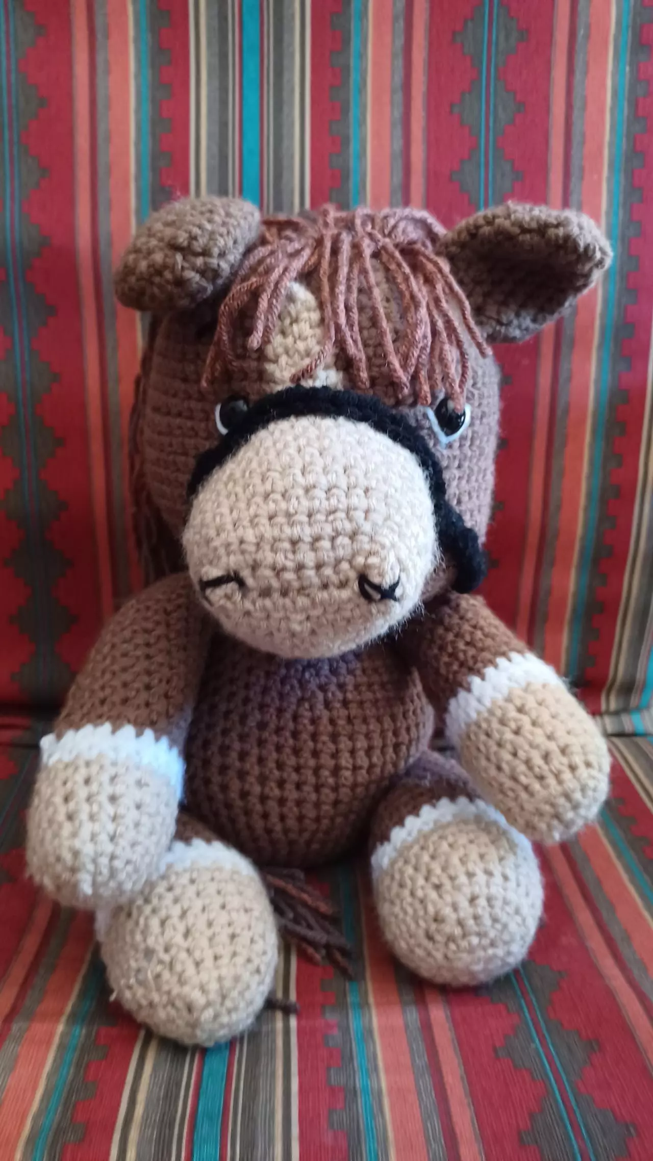 plant/Crochet brown 🐎 perfect for a horse lovers will make a great gift-0
