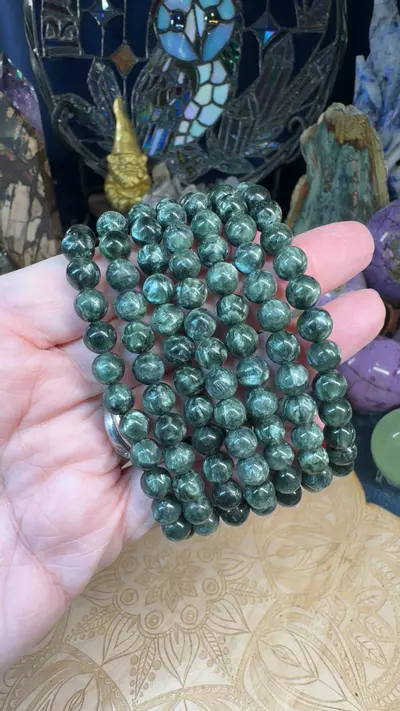 plant/Serephinite Bracelet 7.5mm-0-thumbnail