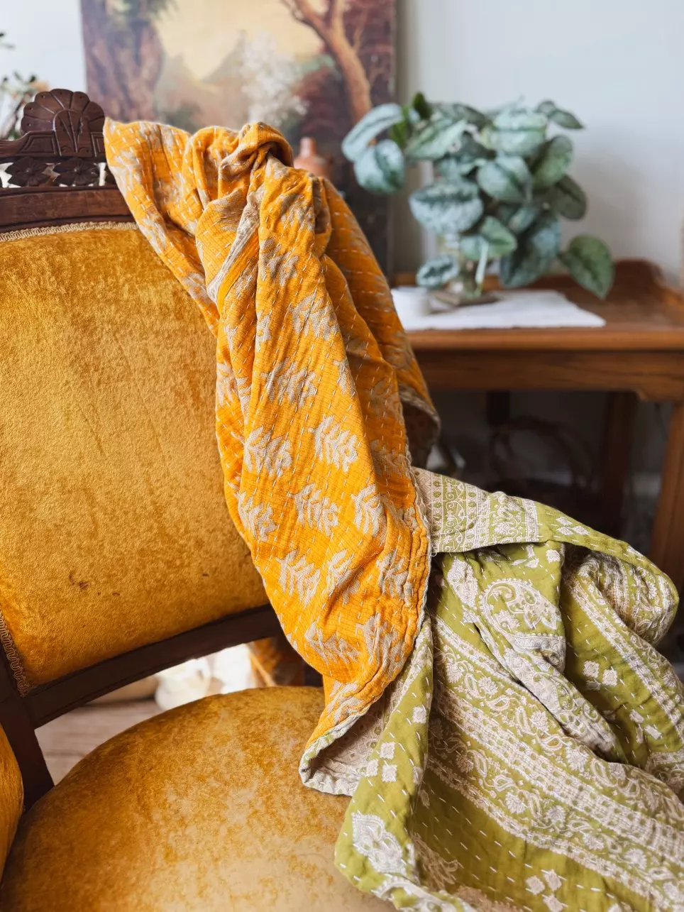 plant/Kantha Quilt-0