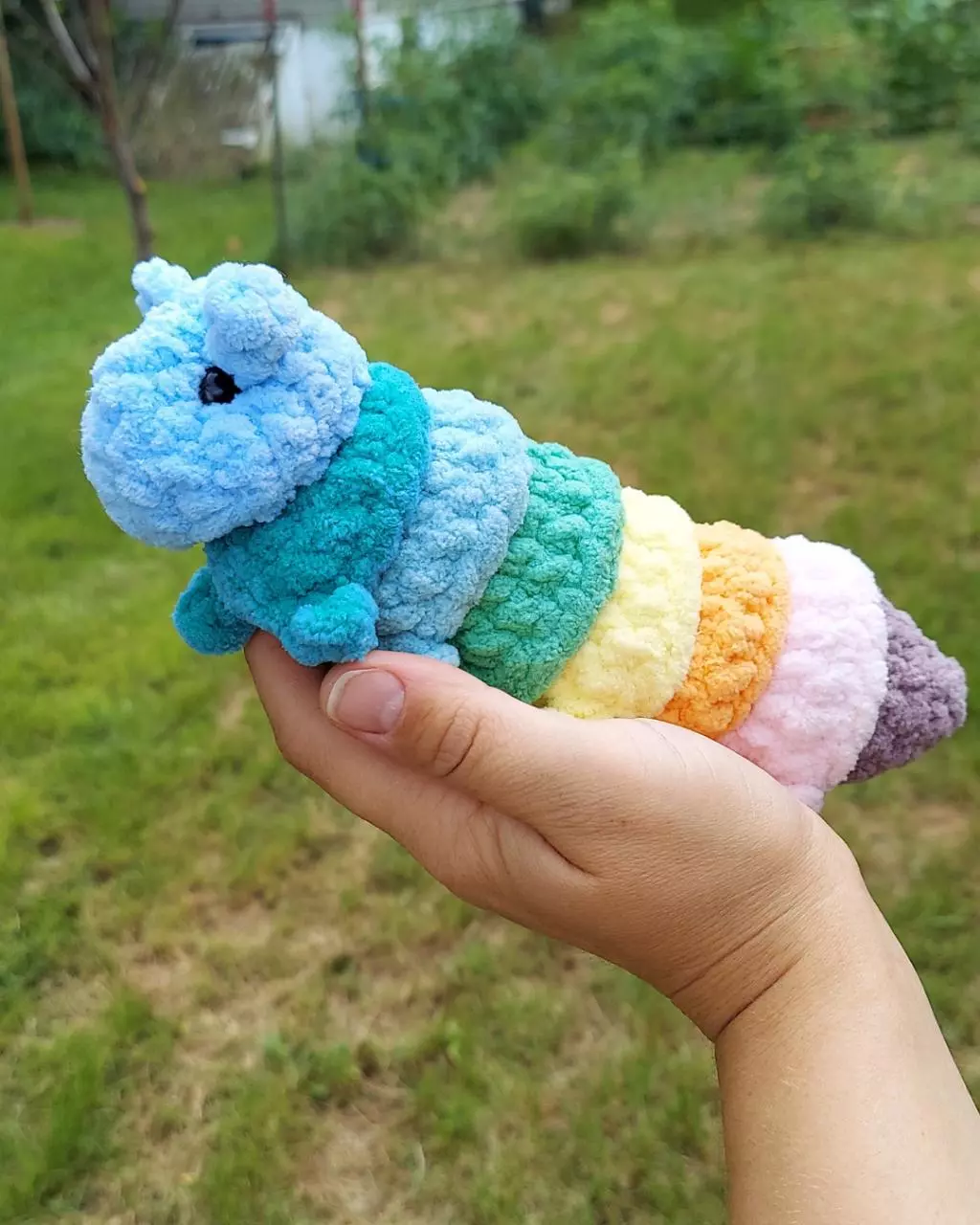 plant/Mini Caterpillar in rainbow color-2