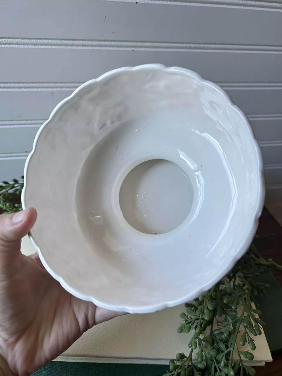 plant/vintage Rubens Originals ceramic pedestal planter-1