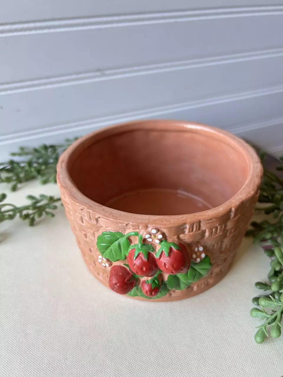 plant/terracotta strawberry “basket” planter-1
