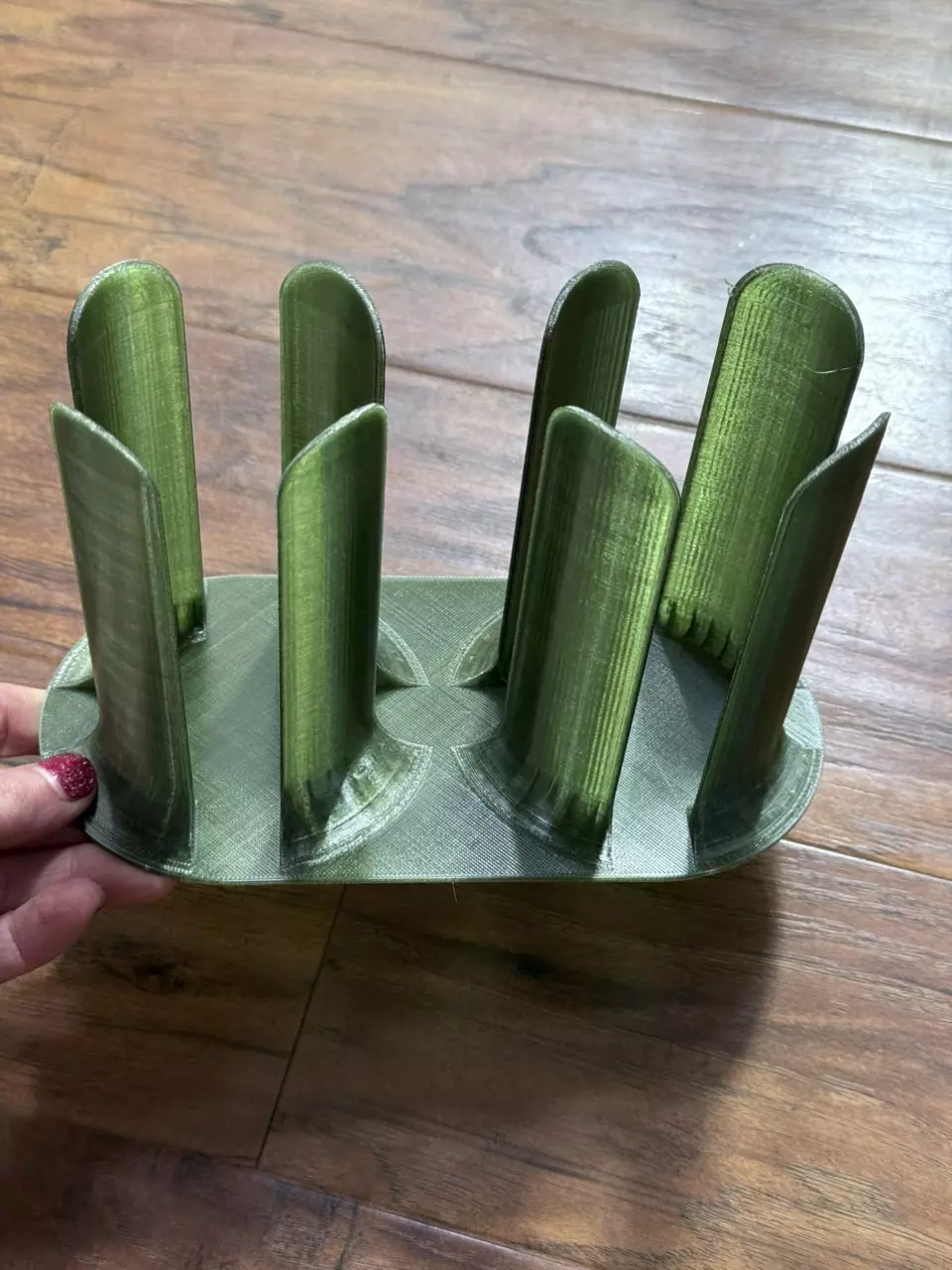 plant/olive green souflee cup holder-0