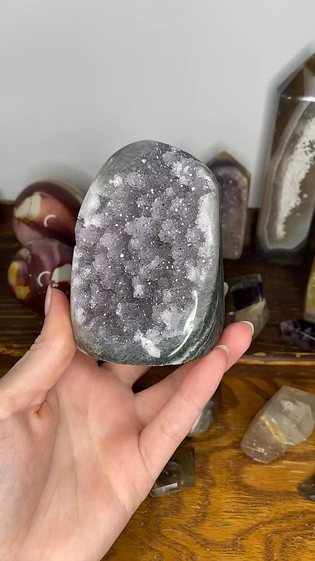 plant/Stalactite Amethyst Cut Base from Uruguay (70)-0