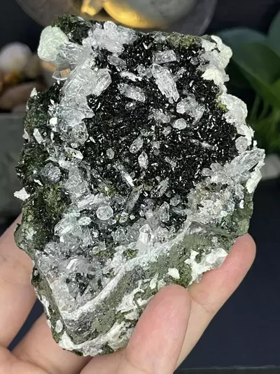 plant/Epidote, Bubbly Prehinite & Quartz-0-thumbnail