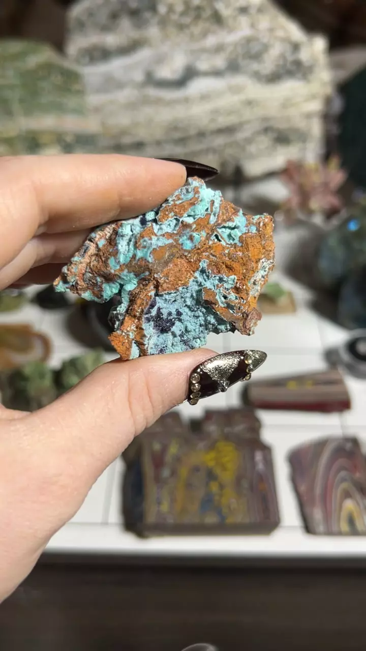 plant/chrysocolla fluorite-0