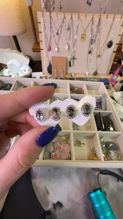 plant/blank tourm rutile earrings-0-thumbnail