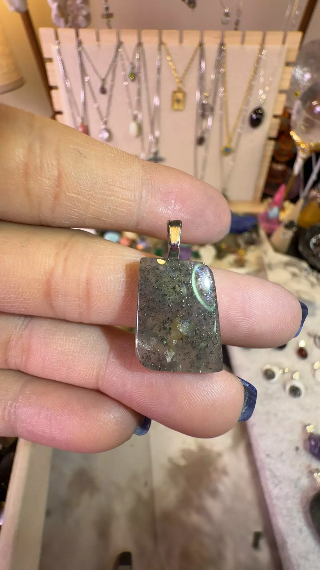 plant/black sunstone w pyrite-0