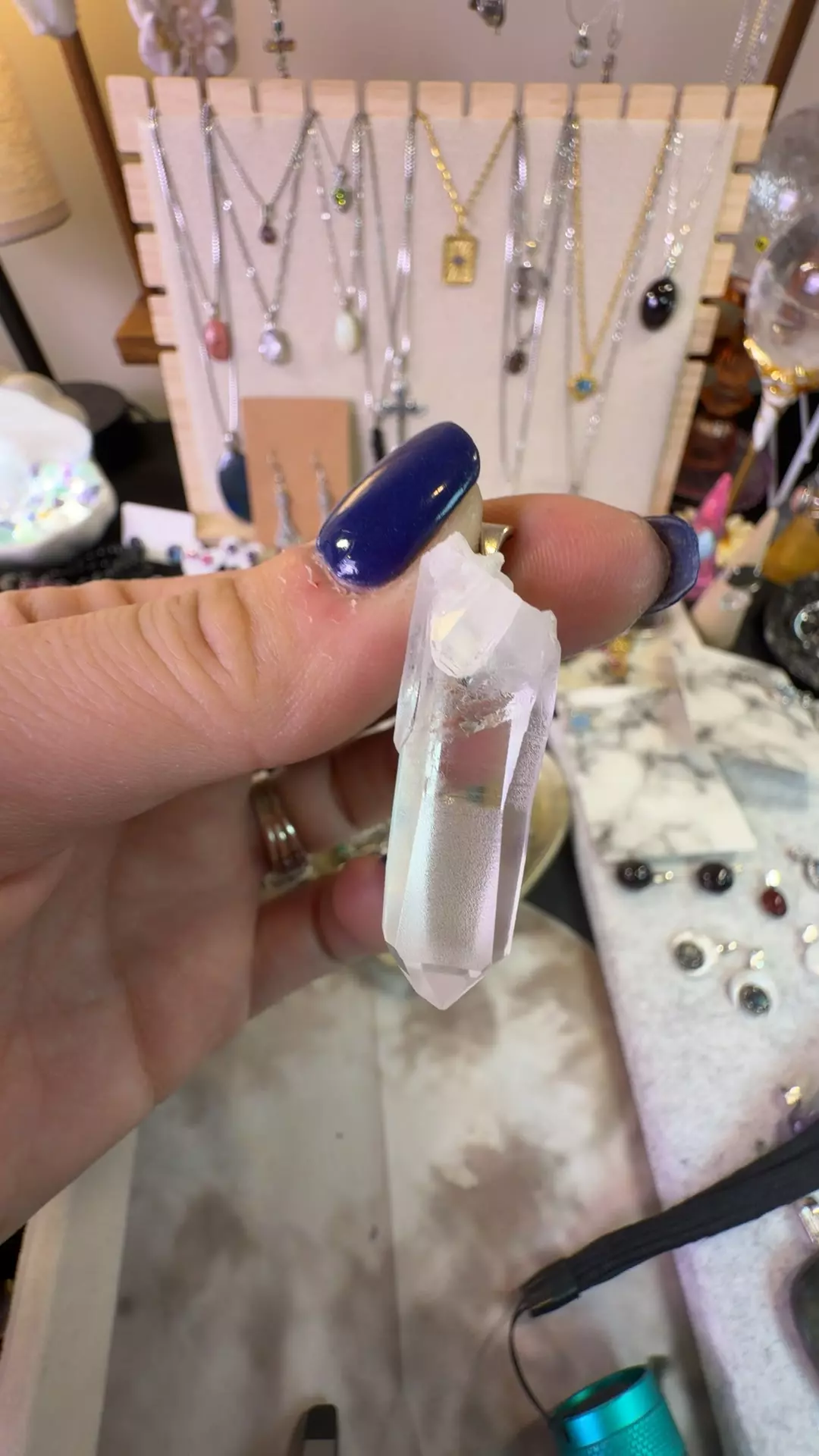plant/lemurian clear quartz-0