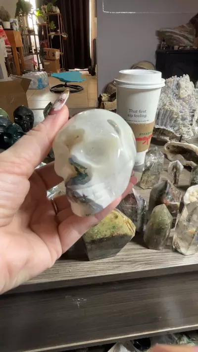 plant/Moss Agate Skull-0-thumbnail