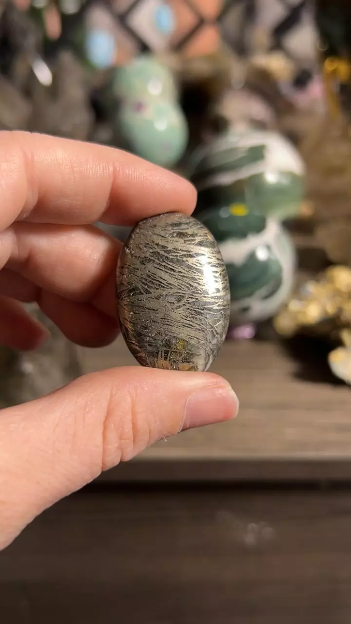 plant/Feather Pyrite from Canada-0