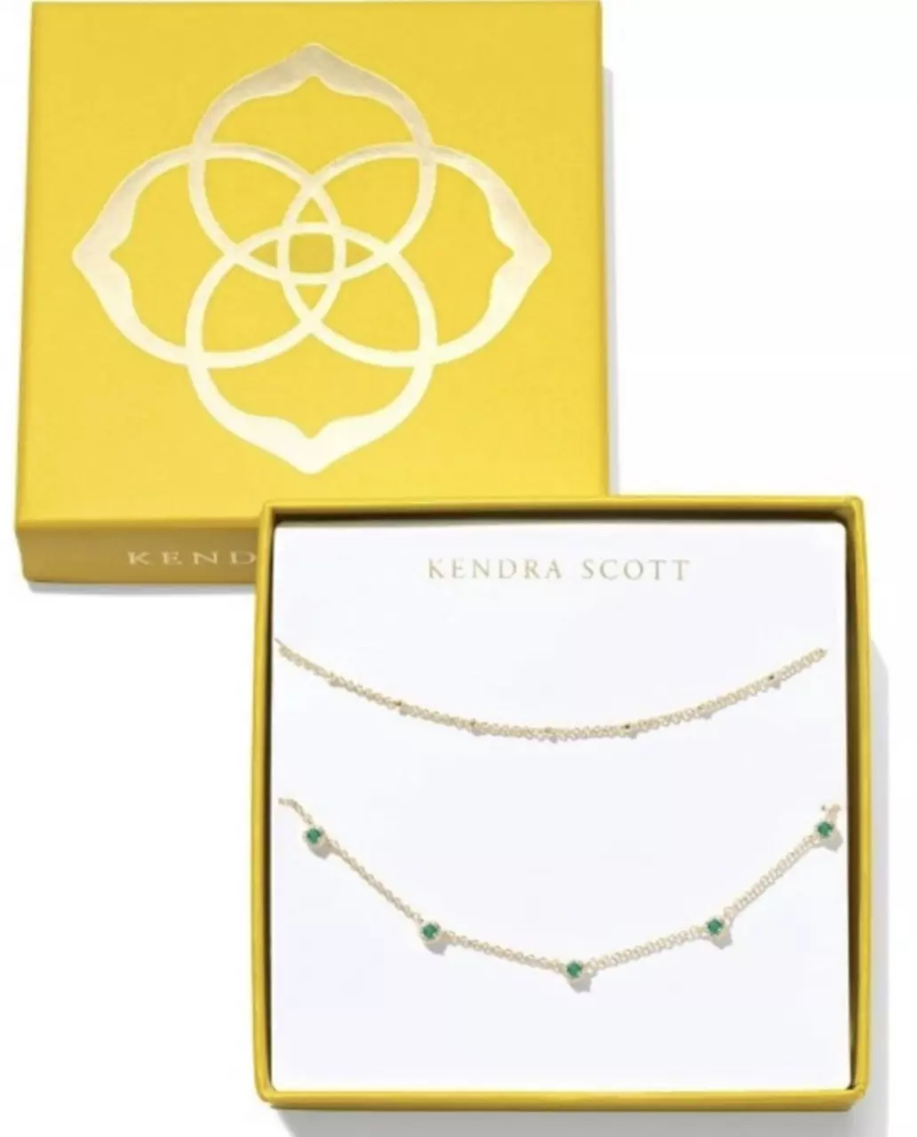 plant/Kendra Scott 2 chain green box set-0