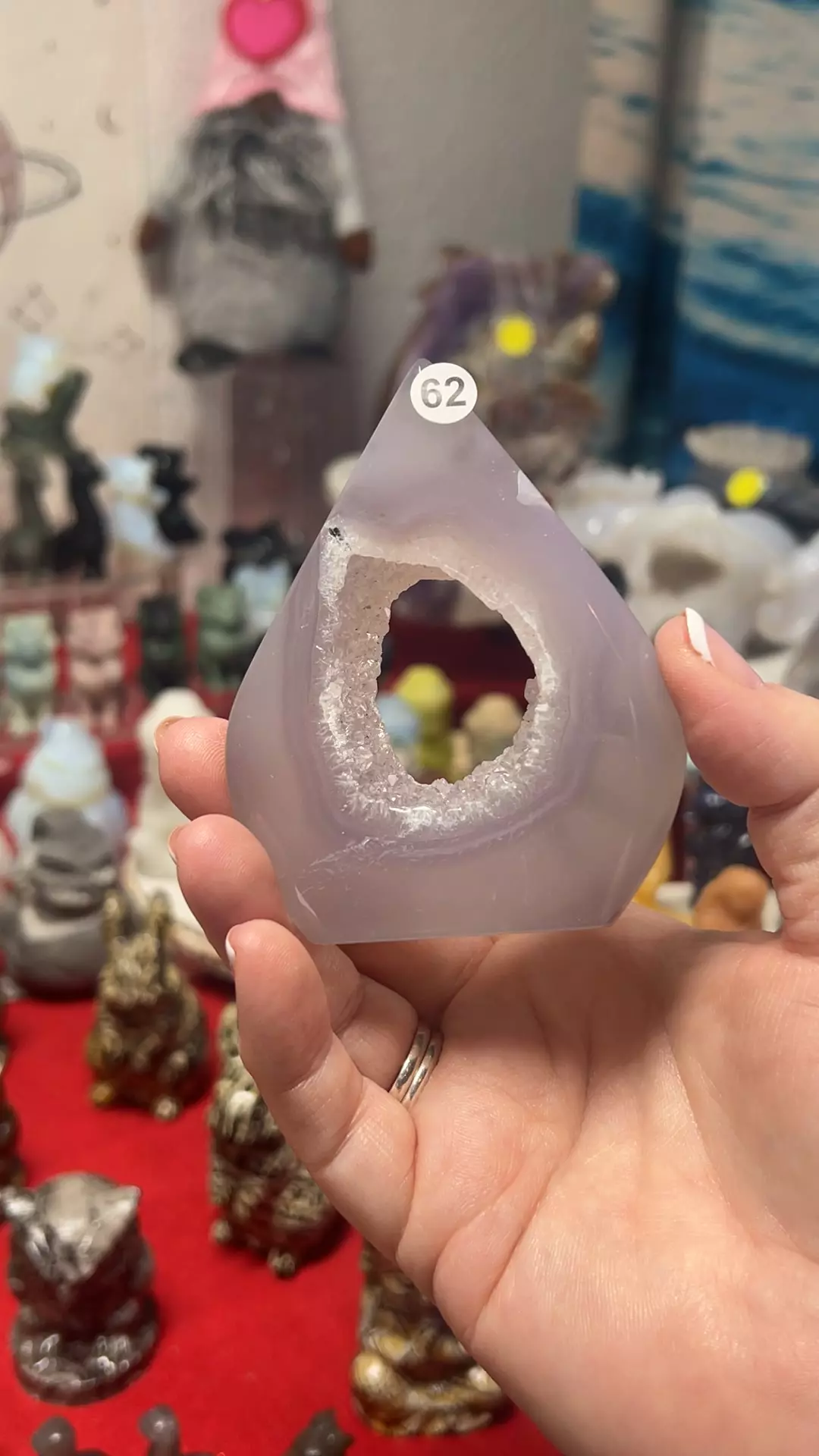 plant/$12| Druzy Agate Flame 62-0