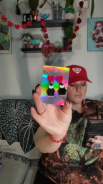 plant/HEART PENGUIN EARRINGS-0-thumbnail