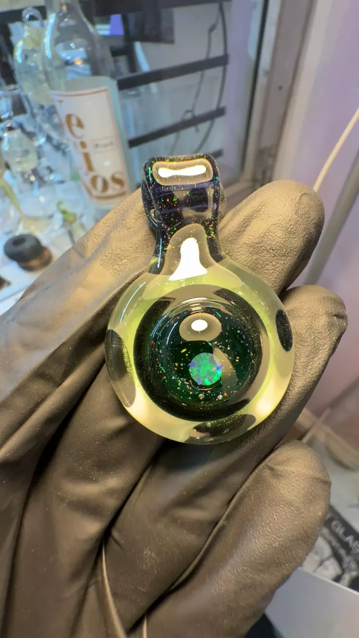 plant/Matt W crushed opal pendant-0