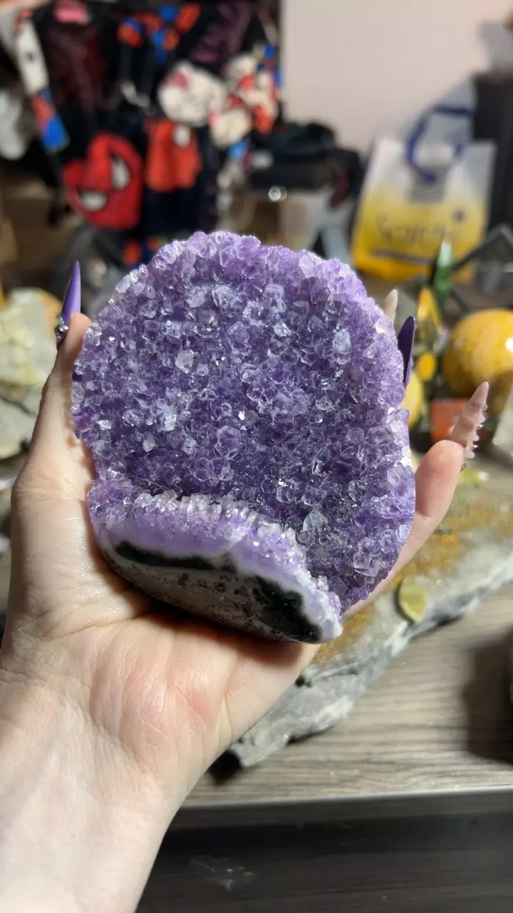 plant/Amethyst Cut-base “Dish” from Uruguay-0