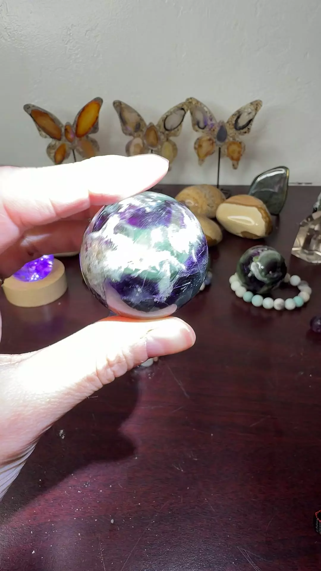 plant/Fluorite Sphere 5-0