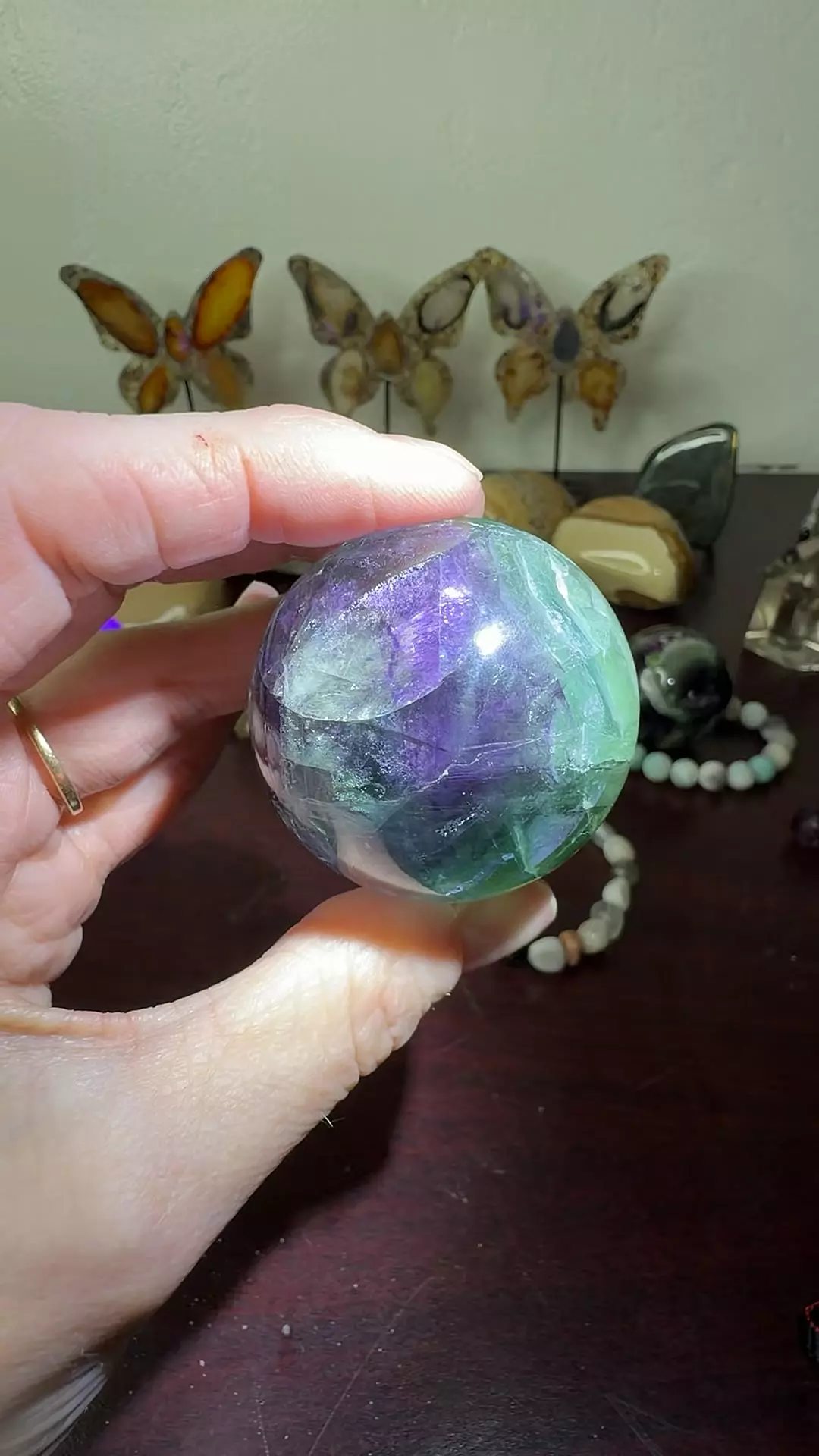 plant/Fluorite Sphere 4-0
