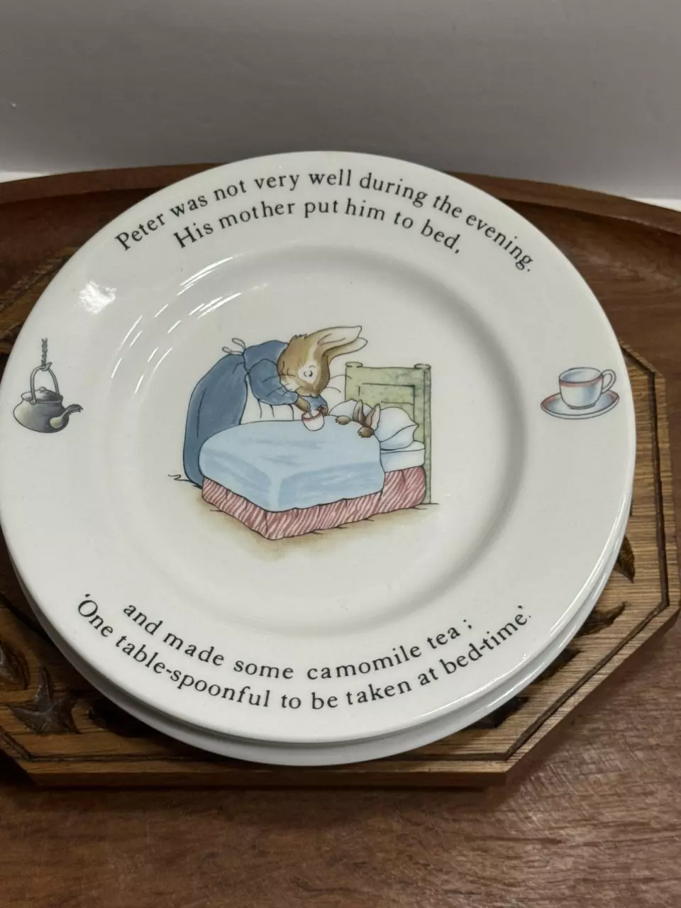 plant/Wedgwood Peter Rabbit 7" Camomile Tea Plate-2