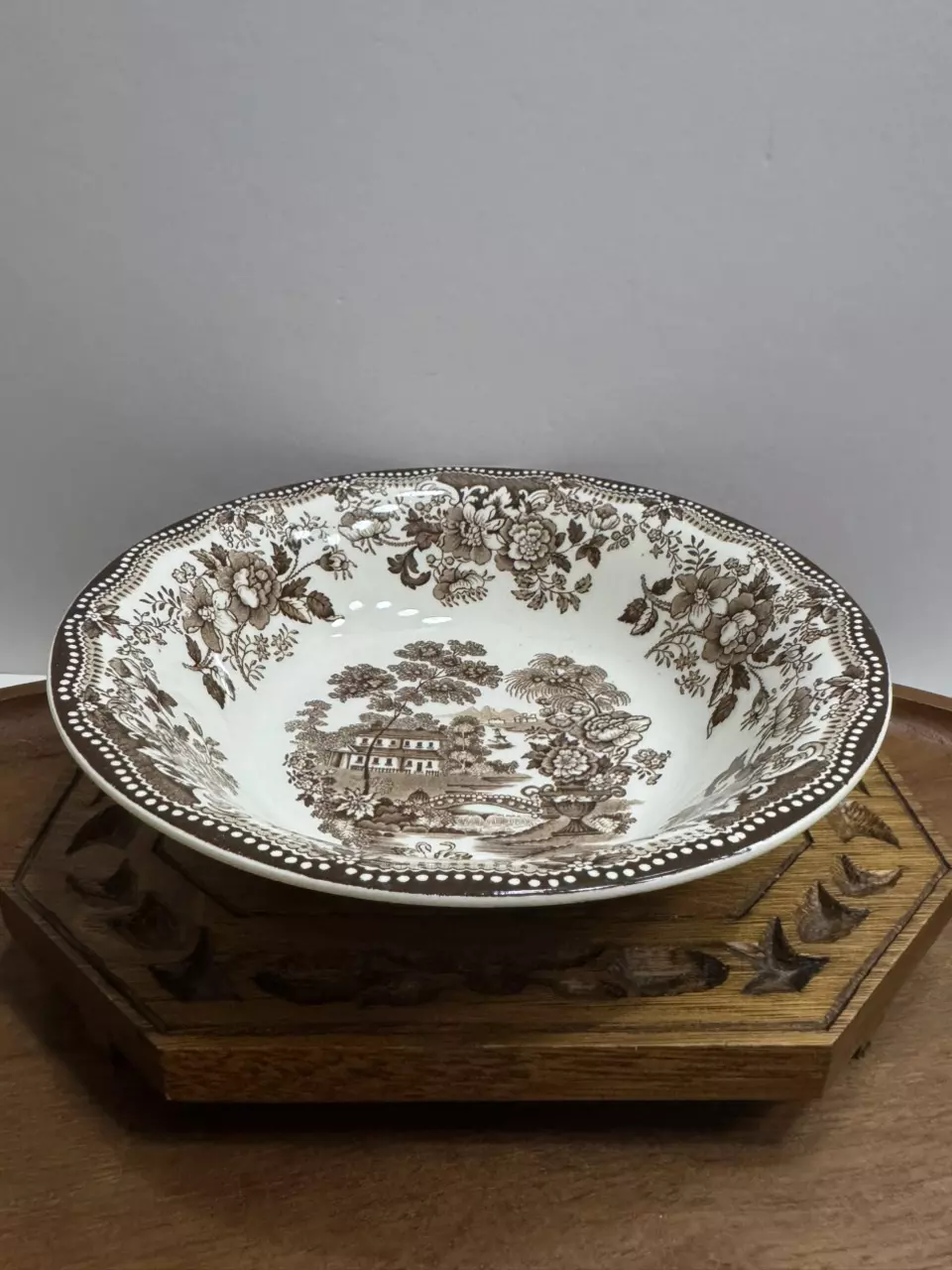plant/Royal Staffordshire Tonquin Brown bowl-1